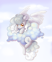 Size: 1740x2064 | Tagged: safe, artist:survya, oc, oc only, pegasus, pony, cloud, female, looking at you, mare, sky, ych result