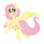 Size: 2000x2000 | Tagged: safe, artist:sleepysuika, fluttershy, pegasus, pony, g4, cute, female, high res, looking at you, looking sideways, mare, open mouth, shyabetes, simple background, smiling, solo, spread wings, stray strand, transparent background, wings