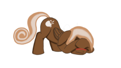 Size: 1366x768 | Tagged: safe, artist:f33rk1ll5, oc, oc only, oc:coffee creme, pegasus, pony, blushing, face down ass up, female, solo