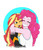 Size: 2600x3000 | Tagged: safe, artist:albertbm, pinkie pie, sunset shimmer, equestria girls, g4, armpits, asymmetrical docking, big breasts, blushing, breast squish, breasts, busty pinkie pie, busty sunset shimmer, cleavage, clothes, cute, eyes closed, female, grin, high res, hug, smiling, symmetrical docking
