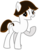 Size: 768x992 | Tagged: safe, artist:rainbow eevee, earth pony, pony, base used, battle for dream island, brown eyes, brown mane, dora (battle for dream island), dora márquez, dora the explorer, female, mare, ponified, raised hoof, simple background, solo, transparent background, wat