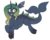 Size: 800x646 | Tagged: safe, artist:lulubell, oc, oc only, oc:earie, kelpie, pony, female, horizontal pupils, sharp teeth, solo, tail fin, teeth