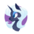 Size: 700x700 | Tagged: safe, artist:yokokinawa, oc, oc:melody diamond, pony, unicorn, blue eyes, bust, mole, portrait, side view, simple background, spanish, story included, transparent background