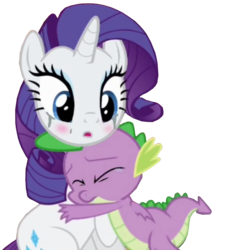 Size: 991x1080 | Tagged: safe, artist:georgegarza01, edit, edited screencap, screencap, rarity, spike, dragon, castle sweet castle, g4, background removed, crying, female, hug, male, not a vector, ship:sparity, shipping, show accurate, simple background, straight, transparent background, winged spike, wings