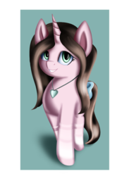 Size: 2496x3416 | Tagged: safe, artist:qbellas, oc, oc only, oc:cindy, pony, unicorn, bow, female, high res, mare, solo, tail bow