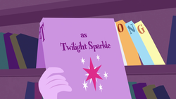 Size: 1920x1080 | Tagged: safe, screencap, twilight sparkle, equestria girls, g4, my little pony equestria girls, ambiguous gender, book, bookshelf, credits, cutie mark, opening, text, theme song
