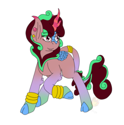 Size: 1569x1584 | Tagged: safe, artist:midnightfire1222, oc, oc only, oc:liana, kirin, adoptable, adopted adoptable, cloven hooves, solo