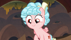 Size: 1280x720 | Tagged: safe, screencap, cozy glow, pegasus, pony, frenemies (episode), g4, female, filly, foal, smiling, solo