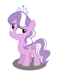 Size: 4000x5270 | Tagged: safe, artist:asrafpie, diamond tiara, earth pony, pony, g4, female, filly, jewelry, looking back, looking up, solo, tiara, vector