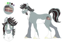 Size: 1232x843 | Tagged: safe, artist:bijutsuyoukai, oc, oc only, oc:granite pie, earth pony, pony, blaze (coat marking), coat markings, crack ship offspring, cutie mark, facial markings, female, mare, offspring, pale belly, parent:marble pie, parent:trouble shoes, parents:marbleshoes, piebald coat, realistic horse legs, reference sheet, simple background, socks (coat markings), solo, transparent background, unshorn fetlocks