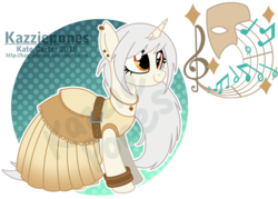 Size: 1024x735 | Tagged: safe, artist:kazziepones, oc, oc only, oc:soft soprano, pony, unicorn, clothes, dress, female, mare, reference sheet, solo