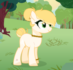 Size: 1145x1099 | Tagged: safe, artist:themisslittledevil, oc, oc only, oc:anastasia, earth pony, pony, base used, female, jewelry, mare, necklace, solo
