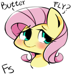 Size: 566x566 | Tagged: safe, artist:crazy bush, part of a set, fluttershy, pony, g4, blushing, bust, cute, female, head only, pixiv, portrait, shyabetes, simple background, solo, white background