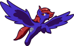 Size: 3018x1875 | Tagged: safe, artist:jennithedragon, oc, oc only, oc:crimson tail, pegasus, pony, female, flying, simple background, solo, transparent background