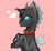 Size: 6000x5500 | Tagged: safe, artist:tavreta, oc, oc:tectus ignis, changeling, bow, collar, pet