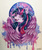 Size: 844x1000 | Tagged: safe, artist:tanukiri, twilight sparkle, alicorn, pony, g4, bust, female, folded wings, gift art, mare, portrait, signature, smiling, solo, twilight sparkle (alicorn), watercolor painting, wings