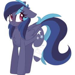 Size: 2048x2048 | Tagged: safe, artist:cinnamontee, oc, oc only, oc:nova, pegasus, pony, bandage, female, high res, mare, simple background, solo, transparent background