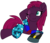 Size: 10525x8992 | Tagged: safe, alternate version, artist:ejlightning007arts, edit, fizzlepop berrytwist, tempest shadow, pony, g4, alternate hairstyle, bikini, bikini top, clothes, cute, eye scar, one eye closed, sarong, scar, simple background, summer, swimsuit, tempestbetes, transparent background, vector, wink