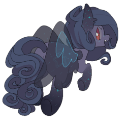 Size: 500x486 | Tagged: safe, artist:clayterran, oc, oc only, oc:astra, pegasus, pony, flying, simple background, solo, sparkles, stars, transparent background, transparent wings, wings