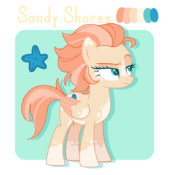 Size: 1280x1320 | Tagged: safe, artist:holidaye, oc, oc only, oc:sandy shores, pegasus, pony, female, mare, solo