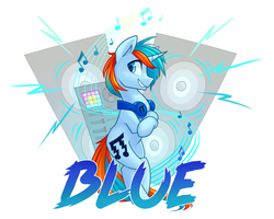 Size: 2969x2377 | Tagged: safe, artist:meekcheep, oc, oc only, pony, unicorn, headphones, high res, solo