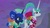 Size: 1920x1080 | Tagged: safe, screencap, princess celestia, princess luna, alicorn, pony, between dark and dawn, g4, alternate hairstyle, bare hooves, clothes, cute, cutelestia, duo, ethereal mane, female, folded wings, hair bun, hawaiian shirt, looking up, luggage, lunabetes, mare, multicolored mane, night, ponytail, reconciliation, royal sisters, siblings, sisters, smiling, starry mane, tail bun, vacation