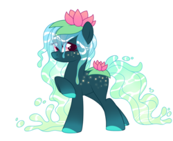 Size: 1024x836 | Tagged: safe, artist:crystal-tranquility, oc, oc only, oc:swamp lily, original species, female, mare, simple background, solo, transparent background