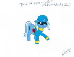 Size: 3294x2524 | Tagged: safe, artist:greengimmick, trixie, pony, g4, clothes, cosplay, costume, high res, sly cooper
