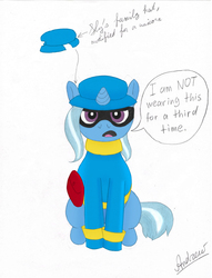 Size: 2521x3298 | Tagged: safe, artist:greengimmick, trixie, pony, g4, clothes, cosplay, costume, high res, sly cooper