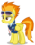 Size: 4000x5098 | Tagged: safe, artist:fikrieka, spitfire, pegasus, pony, g4, the washouts (episode), absurd resolution, clothes, female, mare, necktie, show accurate, simple background, solo, spitfire's tie, sunglasses, transparent background, uniform, vector, wonderbolts dress uniform