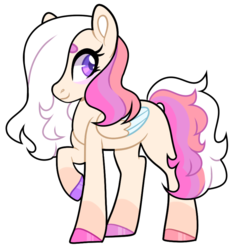 Size: 640x679 | Tagged: safe, artist:harshcub, oc, oc only, pegasus, pony, female, mare, simple background, solo, transparent background, two toned wings, white outline, wings