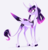 Size: 2460x2586 | Tagged: safe, artist:iheyyasyfox, oc, oc only, alicorn, pony, alicorn oc, curved horn, female, high res, horn, leonine tail, magical lesbian spawn, mare, offspring, parent:princess luna, parent:twilight sparkle, parents:twiluna, simple background, solo, two toned wings, wings