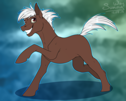 Size: 1246x1000 | Tagged: safe, artist:sunny way, oc, oc only, pony, rcf community, happy, male, running, smiling, solo, stallion