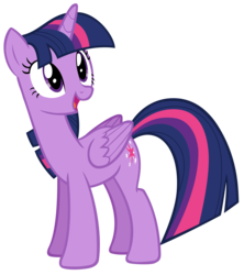 Size: 3724x4192 | Tagged: safe, artist:andoanimalia, twilight sparkle, alicorn, pony, g4, newbie dash, cutie mark, excited, female, folded wings, high res, looking up, mare, open mouth, simple background, solo, transparent background, twilight sparkle (alicorn), vector, wings