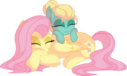 Size: 9093x5507 | Tagged: safe, artist:cyanlightning, fluttershy, zephyr breeze, pegasus, pony, g4, .svg available, absurd resolution, brother and sister, colt, colt zephyr breeze, cute, daaaaaaaaaaaw, duo, ear fluff, eyes closed, female, folded wings, male, mare, one eye closed, prone, shyabetes, sibling love, siblings, simple background, sisterly love, sleeping, smiling, transparent background, vector, wings, younger, zephyrbetes
