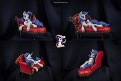 Size: 11096x7402 | Tagged: safe, artist:shuxer59, rarity, pony, unicorn, g4, absurd resolution, couch, craft, cutie mark, fainting couch, female, irl, mare, photo, sculpture, solo