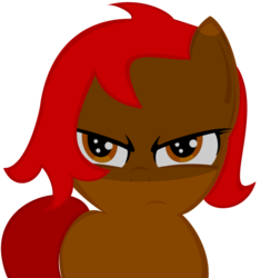 Size: 636x677 | Tagged: safe, artist:remareshadows, oc, oc:midnightdesire, pony, angry, female, filly