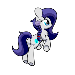 Size: 2000x2000 | Tagged: safe, artist:php142, oc, oc only, oc:azure harmony, earth pony, pony, braid, hair ornament, high res, seashell, simple background, solo, transparent background
