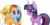 Size: 1158x586 | Tagged: safe, artist:greenmarta, applejack, rainbow dash, twilight sparkle, alicorn, pony, g4, female, ship:appledash, simple background, transparent background, twilight sparkle (alicorn)