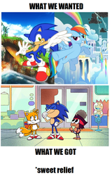 Size: 593x929 | Tagged: safe, rainbow dash, g4, crossover, male, meme, miles "tails" prower, ok k.o.! lets be heroes, ok ko let's be heroes, sonic the hedgehog, sonic the hedgehog (series)
