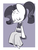 Size: 1094x1437 | Tagged: safe, artist:typhwosion, rarity, semi-anthro, g4, abstract background, alternate hairstyle, arm hooves, bow, clothes, cute, dress, eyes closed, female, ponytail, raribetes, sitting, solo