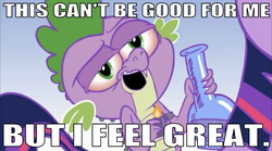 Size: 642x357 | Tagged: safe, artist:hotdiggedydemon, edit, edited screencap, editor:undeadponysoldier, spike, twilight sparkle, dragon, pony, unicorn, .mov, dress.mov, g4, bong, caption, drug use, drugs, fire, high, image macro, lidded eyes, lighter, looking at you, male, open mouth, pony.mov, postal, postal 2, pot, reddened eyes, reference, text, unicorn twilight