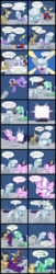 Size: 2000x9847 | Tagged: safe, artist:magerblutooth, diamond tiara, filthy rich, silver spoon, oc, oc:aunt spoiled, oc:dazzle, oc:handy dandy, oc:il, oc:imperius, oc:peal, cat, dog, earth pony, imp, pony, comic:diamond and dazzle, g4, clothes, comic, female, filly, foal, male, mare, stallion, static, television
