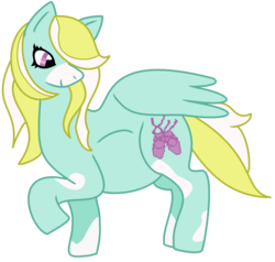 Size: 1668x1589 | Tagged: safe, artist:imborednstuff, oc, oc:vanilla, pony, belly, looking at belly, looking back, pregnant, raised hoof