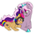 Size: 3200x2400 | Tagged: safe, artist:jolliapplegirl, oc, oc:epic rhyme, oc:sirius veil, earth pony, pony, unicorn, bags under eyes, blushing, couple, cuddling, female, high res, magical lesbian spawn, male, mare, next generation, offspring, parent:princess celestia, parent:quibble pants, parent:rainbow dash, parent:twilight sparkle, parents:quibbledash, parents:twilestia, stallion