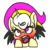 Size: 150x150 | Tagged: safe, artist:calena, part of a set, oc, oc only, oc:trinity deblanc, pony, emote, icon, profile, profile picture, set:trinity emotes, solo