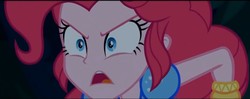 Size: 1239x491 | Tagged: safe, screencap, pinkie pie, equestria girls, equestria girls specials, g4, my little pony equestria girls: better together, my little pony equestria girls: sunset's backstage pass, cropped, female, solo
