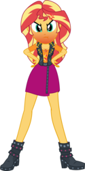 Size: 986x1973 | Tagged: safe, artist:kingdark0001, sunset shimmer, equestria girls, equestria girls specials, g4, my little pony equestria girls: better together, my little pony equestria girls: forgotten friendship, angry, blushing, boots, clothes, cross-popping veins, cute, cute when angry, cutie mark on clothes, daaaaaaaaaaaw, female, geode of empathy, hand on hip, high heel boots, looking at you, madorable, magical geodes, miniskirt, puffy cheeks, red face, shimmerbetes, shoes, simple background, skirt, solo, transparent background, vector
