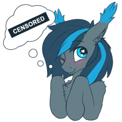 Size: 512x512 | Tagged: safe, artist:phenya, oc, oc only, oc:rosy firefly, pony, blushing, bust, censor bar, censored, heart, heart eyes, simple background, solo, transparent background, wingding eyes