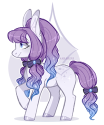 Size: 441x531 | Tagged: safe, artist:sararini, oc, oc only, earth pony, pony, bow, female, hair bow, mare, solo, tail bow